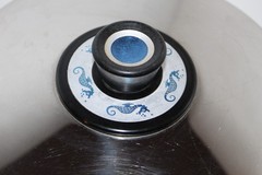 Vintage Revere Ware Copper Bottom Double Boiler 2qt Pot Pan Seahorse Handles