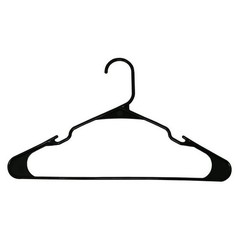 Plastic Clothes Hangers – 50 Pack, Lightweight & Durable – Everyday Use – Black