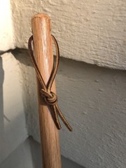 Handmade High Quality Fox Tail Broom (31” Long, Wooden Handle) PA Amish Made