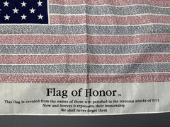 Flag of Honor 10th Anniversary 9/11 Memorial American Flag Tribute Banner USA