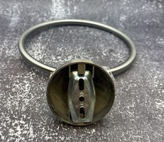 Towel Ring ~ Nickel Silver Color ~ No Screws