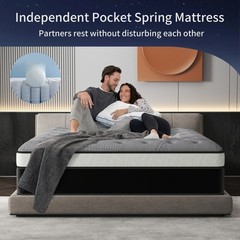 12″14″ Mattress Hybrid Gel Memory Foam Medium Firm Twin Full Queen King In A Box