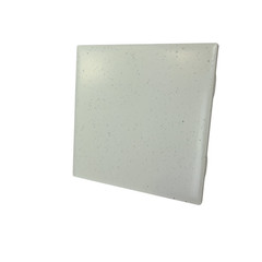 Freckled 4.25 in Ceramic Tile Specs Dots Subway Square Vintage Off White Matte