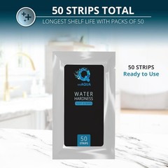 WeAQUA Water Hardness Test Kit – DoubleCheck 50 Strips – Hard