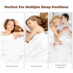 Peace Nest Set of 2 Bed Pillows Gusset Down Feather , King or Queen Size