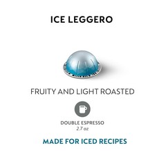 Nespresso Capsules Vertuo, Ice Leggero, 50-Count Coffee Pods.