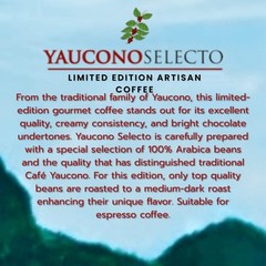 Yaucono Selecto Limited Edition Gourmet Whole Bean Coffee Dark Roast 2 Pound Bag
