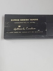 VTG Dipped Danish Candles Hallmark Nordic Olive 10, 15″ In Box Made In Japan
