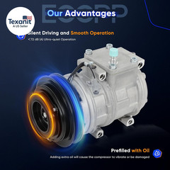 A/C Compressor with Clutch 1996-2002 for Toyota 4Runner 2.7L 3.4L AC Compressor