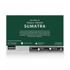 Starbucks K-Cup Coffee Pods, Dark Roast Coffee, Sumatra for Keurig Brewers, 100%