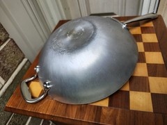 Vtg All-Clad Masterchef MC2 Stainless Aluminum 10″ Wok Skillet 2 Handle Fry Pan