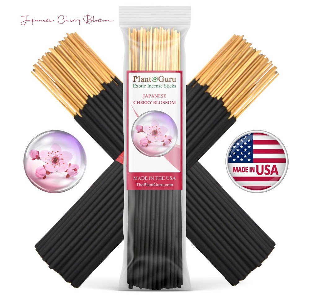 JAPANESE CHERRY BLOSSOM Incense Sticks 7″ Bulk Pack Wholesale Hand Dipped Lot