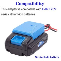 For Hart 20V Lithium Li-ion Battery Convert DIY Connection Power Output Adapter