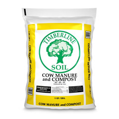 Cow Manure Compost 40 lb Organic Soil Amendment Garden Soil Booster Timberline