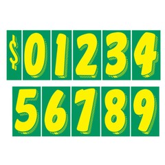 Car Dealer Windshield Stickers 13 Dozen Pricing Numbers 7.5 Inch Dealership Tags