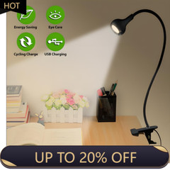 LED Lamp Laptop Computer Clip On Bed Desk Table USB Reading Light Flexible
