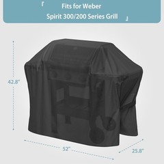 Grill Cover for Weber Spirit II 200 300 Series Waterproof BBQ Smoker Cover US