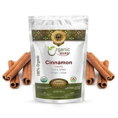 Organic Way Premium Cinnamon Cassia Sticks (Cinnamomum cassia)