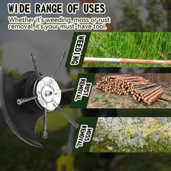 Universal Steel Wire Trimmer Head, Wire Trimming Head for Weedeater, Wire Trimme