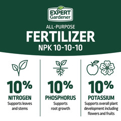 Expert Gardener All Purpose Plant Fertilizer, 10-10-10 Fertilizer, 40 Lb.
