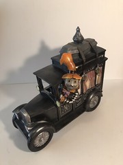 December Diamonds Halloween 12.5in Spooky Man in Hearse