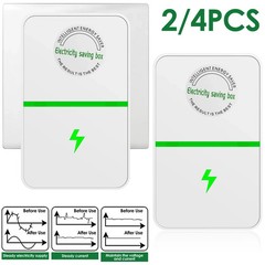 2/4pcs Pro Power Saver Energy Saver Household Power Saver Electricity Saving US