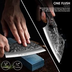 Forged Boning Butcher Knife 5CR15 Steel Serbian Outdoor Camping Cooking Knife