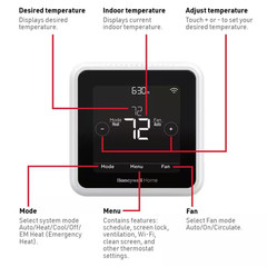 T5 7-Day Smart Wi-Fi Thermostat with Geofence Technology and Auto Changeover, En