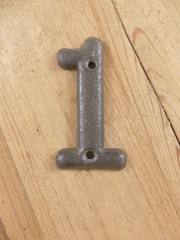 Metal House Numbers Street Address Rustic Cabin Cast Iron Pick #’s from 0-9 #
