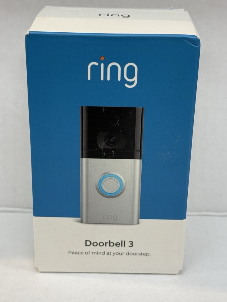 NEW Ring Video Doorbell 3 – Satin Nickel | Wi-Fi | Battery or Hardwired