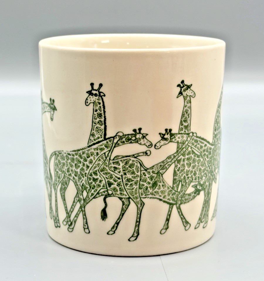 Taylor & Ng Naughty Giraffes 1979 Vintage Coffee Tea Mug Saucy Fun Novelty