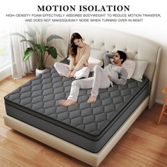 12″ Mattress In a Box Gel Memory Foam Pocket Spring Twin Full Queen King Size