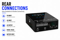 SUMRY 4000W 24V Hybrid Solar Inverter 140A MPPT Pure Sine Wave 120V AC