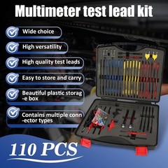 110 Pcs Automotive Circuit Test Lead Kit, Multimeter Test Leads Kit… Fast Ship