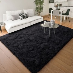 Modern Fluffy Area Rugs Non Slip Shaggy Floor Mat Carpet for Bedroom Living Room
