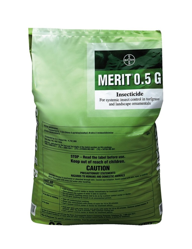 Merit 0.5 G Granular Insecticide Controls Grubs 30 lb Bag by Envu