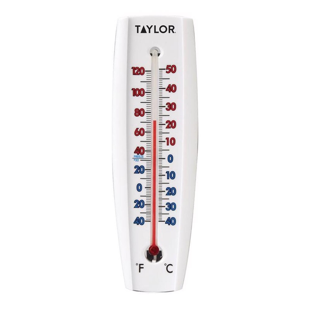 Taylor Tube Thermometer Plastic White 7.68 in. (Pack of 6)