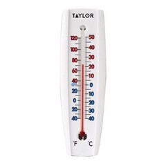 Taylor Tube Thermometer Plastic White 7.68 in. (Pack of 6)