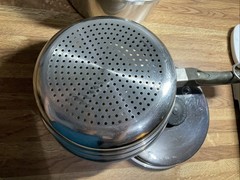 Saladmaster 2qt 3 Pc Double Boiler Tri-Clad 18-8 Stainless Steel Saucepan W/ Lid