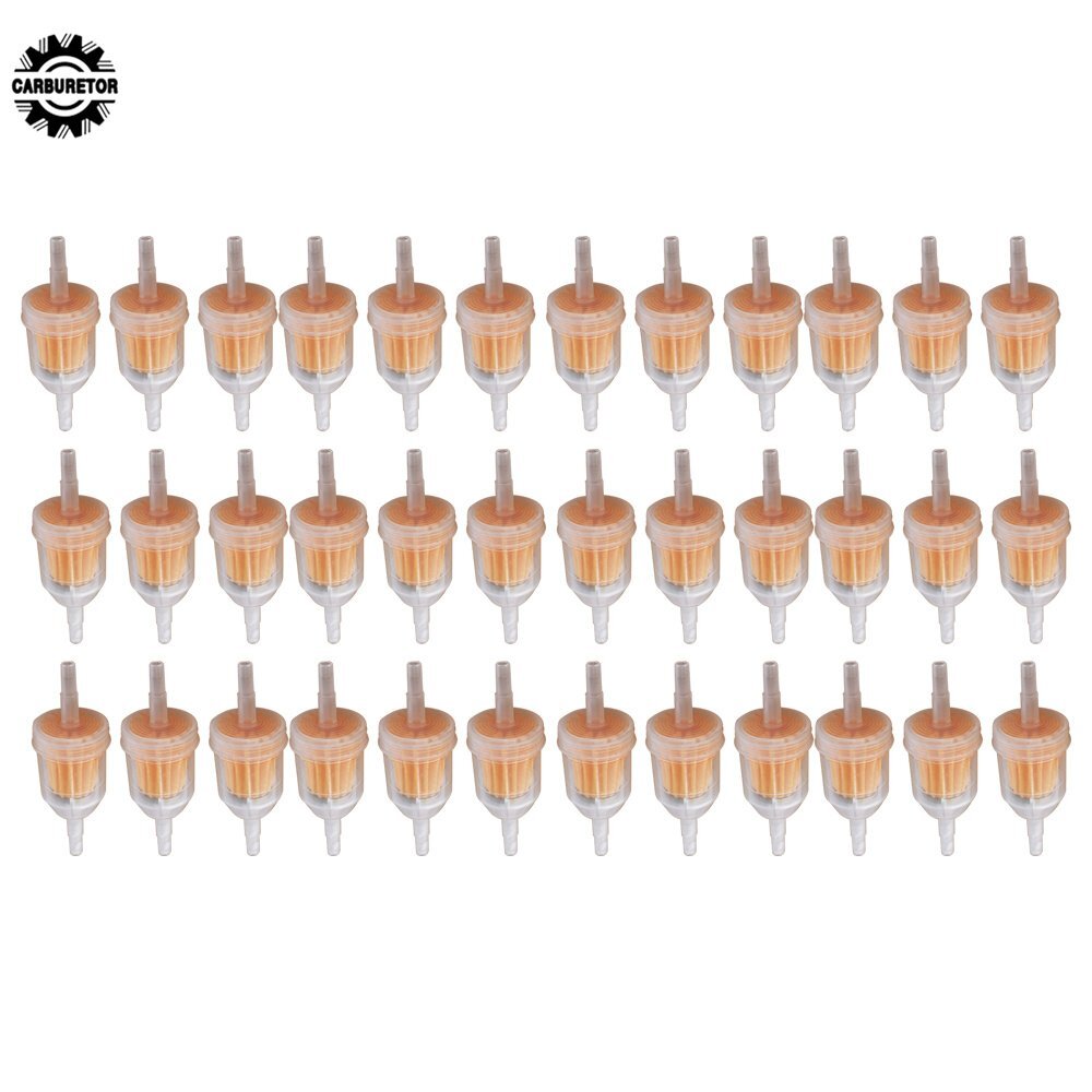 36 Pack UNIVERSAL GAS Inline Fuel Filter 1/4″ x 5/16″ For Kawasaki Kohler Briggs