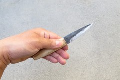 Crude – 3 Inch Asian Paring Knife – Carbon Steel – Thin, Light, SHARP !