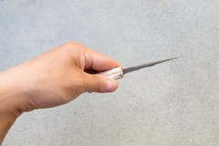 Crude – 3 Inch Asian Paring Knife – Carbon Steel – Thin, Light, SHARP !