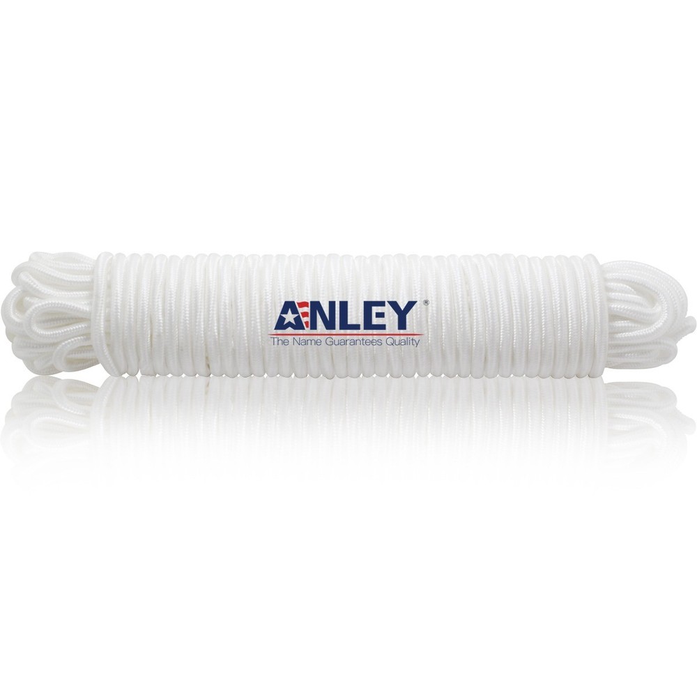 Anley 50 Ft x 1/4″ Flag Pole Halyard Rope Compatible with Flagpoles Up to 25ft