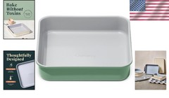Non-Stick Ceramic 9” Square Pan – Naturally Slick Ceramic Coating – Non-Toxic…