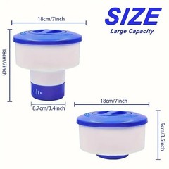 Heavy Duty 7″ Pool Floating Chemical Dispenser Floater for 3″ Chlorine Tablets