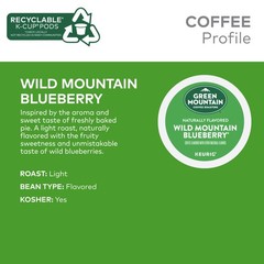 Green Mountain Coffee Wild Mountain Blueberry, Keurig K-Cup Pod, 24 Count