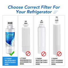 Fit For LG LT1000P LFXS30796S/00 LSXS26336S LRFXS2503S Water Air Filter 3 PACK