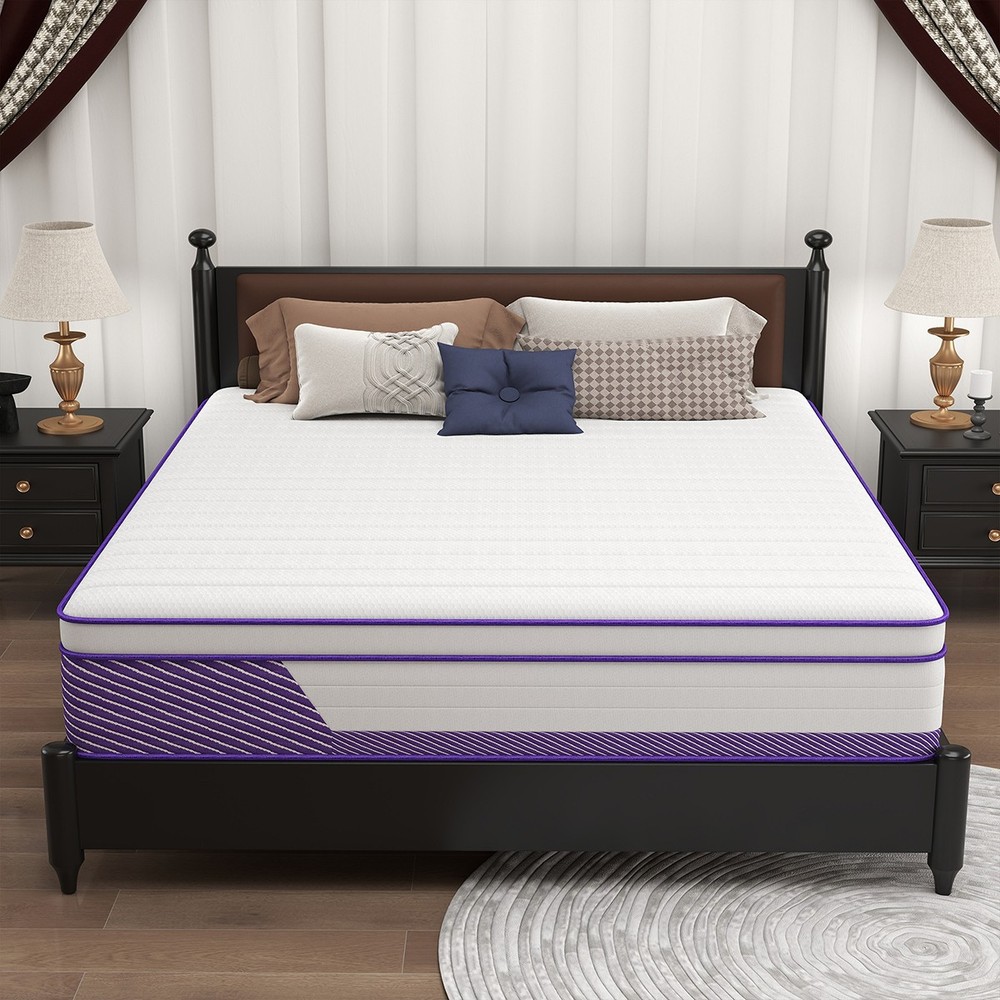 12 Inch King Mattress Gel Memory Foam Pocket Spring Medium Firm Bed in a Box