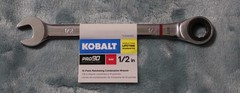 Kobalt PRO90 1/2 SAE 12-Point Ratcheting Combination Wrench – NEW #0338392