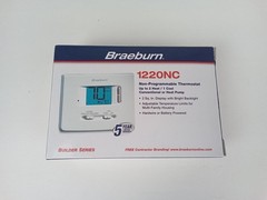 Braeburn 1220NC Non-programmable Thermostat 2 Stages 18 to 30vac – White